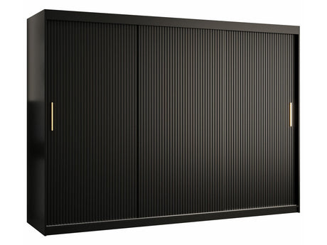 Gardróbszekrény RIFLO SLIM 1 250 (Towiro Slim 1 250), Szín: Fekete