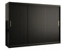 Gardróbszekrény RIFLO SLIM 1 250 (Towiro Slim 1 250), Szín: Fekete