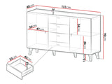 Komód Komoda VURKIZO 150 2D4SZ Dąb Cremona 5903211412301