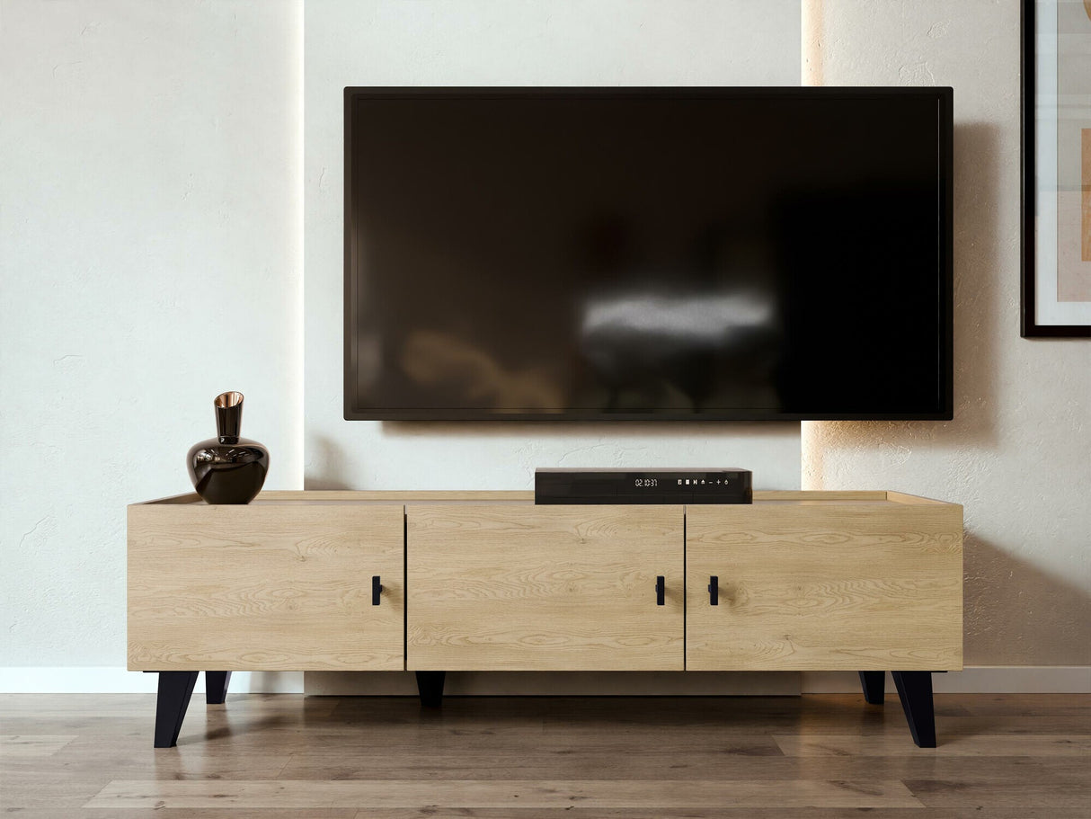 TV-állvány Szafka RTV VURKIZO 150 3D Dąb Cremona 5903211412349