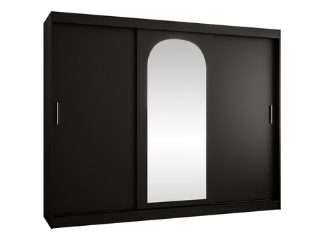 Gardróbszekrény Szafa 250 SELFIE, Szín: Fekete, Fiókok: Nem