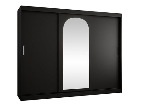 Gardróbszekrény Szafa 250 SELFIE, Szín: Fekete, Fiókok: Igen