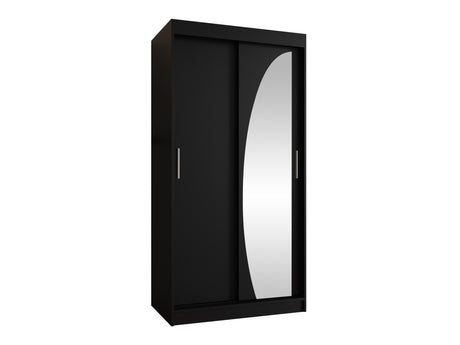 Gardróbszekrény WIKA 100, Szín: Fekete, Fiókok: Nem