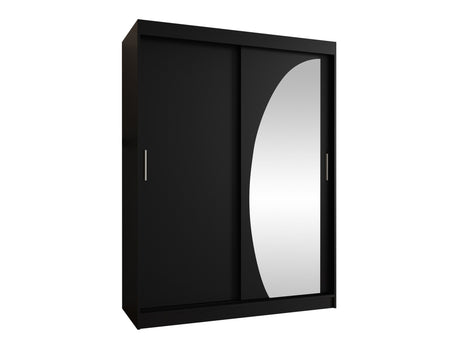 Gardróbszekrény WIKA 150, Szín: Fekete, Fiókok: Nem