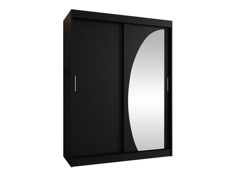 Gardróbszekrény WIKA 150, Szín: Fekete, Fiókok: Igen