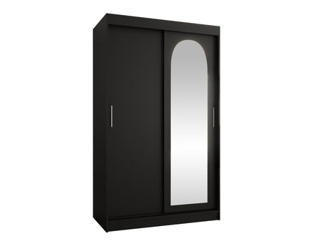 Gardróbszekrény Szafa 120 SELFIE, Szín: Fekete, Fiókok: Igen