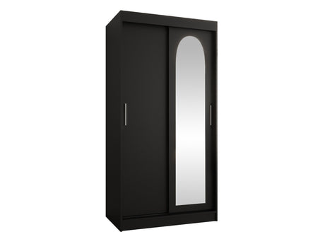 Gardróbszekrény Szafa 100 SELFIE, Szín: Fekete, Fiókok: Nem