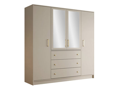 Gardróbszekrény Szafa RETRO D4 LUX Kaszmir/Lustro (Kasmír)