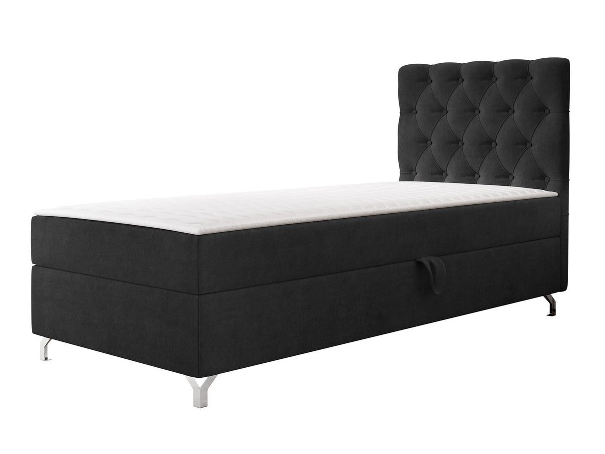 Kontinentális ágy Łóżko kontynentalne CHESTER z pojemnikiem + TOPPER, Szín: Manila 18, Alvó felület mérete: 80 x 200 cm, Ágyneműtartó: Jobbra