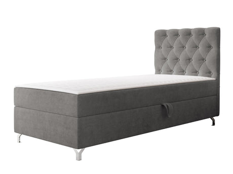 Kontinentális ágy Łóżko kontynentalne CHESTER z pojemnikiem + TOPPER, Szín: Manila 16, Alvó felület mérete: 90 x 200 cm, Ágyneműtartó: Jobbra