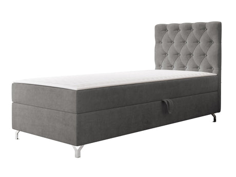 Kontinentális ágy Łóżko kontynentalne CHESTER z pojemnikiem + TOPPER, Szín: Manila 16, Alvó felület mérete: 80 x 200 cm, Ágyneműtartó: Jobbra