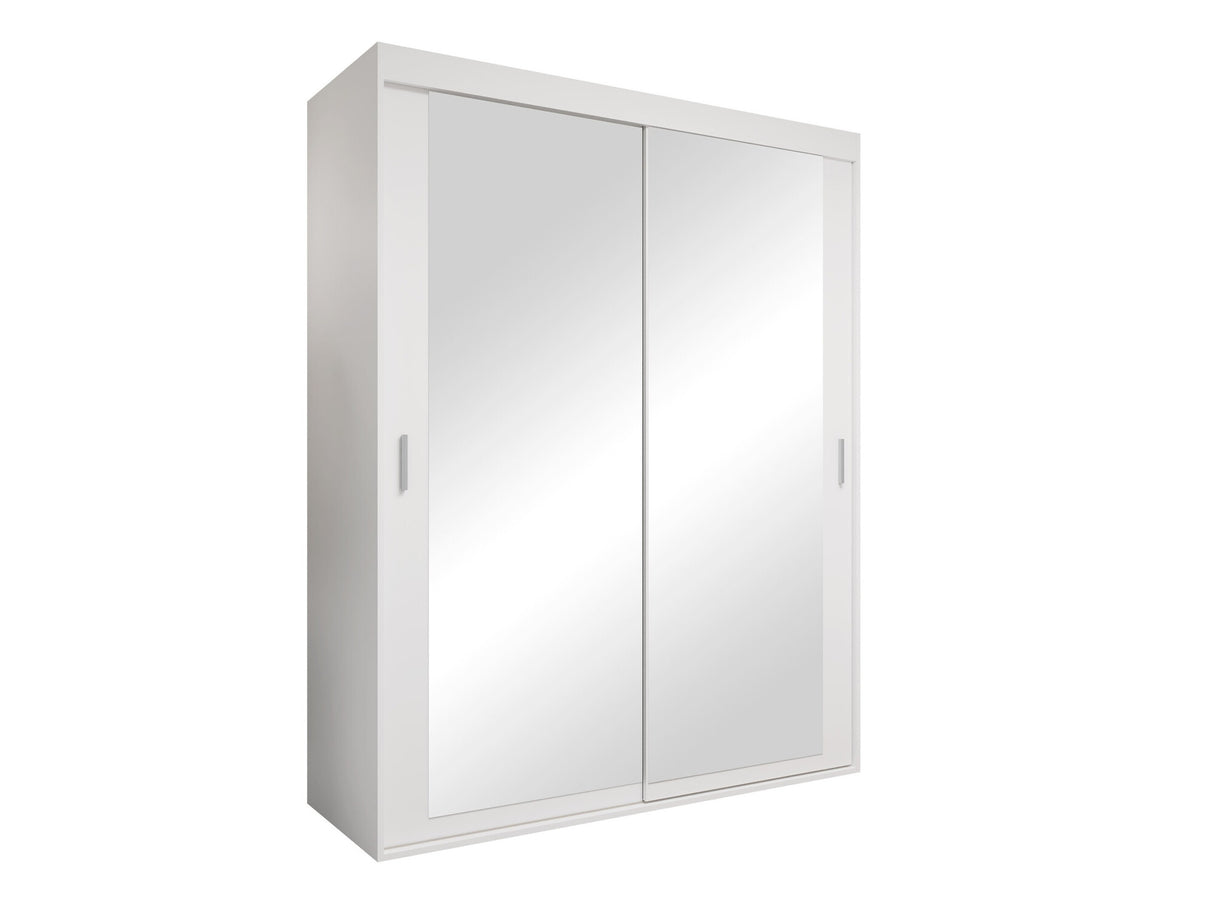 Gardróbszekrény Szafa MAT V 160 cm Biały/Lustro 5903211421426