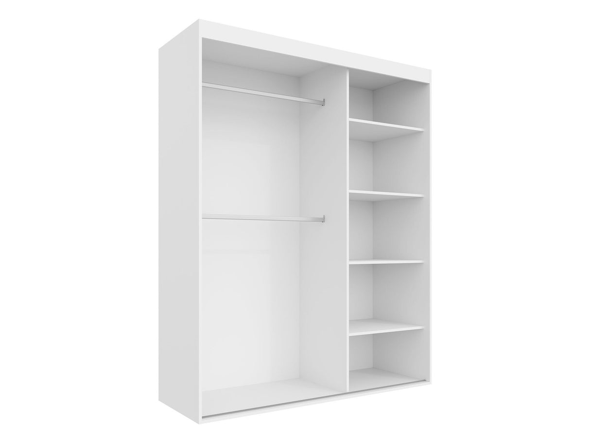 Gardróbszekrény Szafa MAT V 160 cm Biały/Lustro 5903211421426