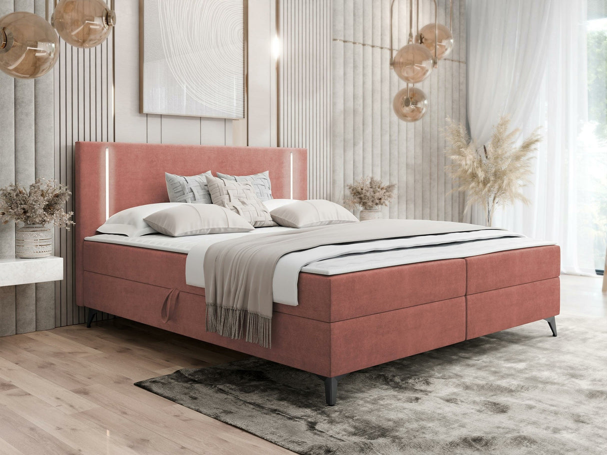Kontinentális ágy Łóżko kontynentalne ONO + TOPPER M, Szín: Manila 29, Alvó felület mérete: 200 x 200 cm