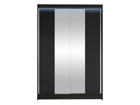 Gardróbszekrény Spint Linem II (Parys II), Szín: Fekete, Led világítás: Igen