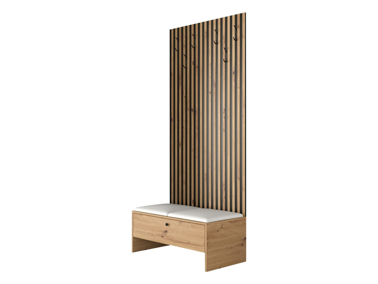 Előszoba garnitúra Balma IV (Esmoltis), Szín: Artisan tölgy + Öko bőr Soft 017