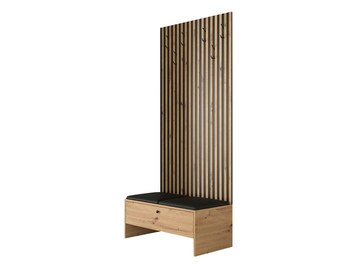 Előszoba garnitúra Balma IV (Esmoltis), Szín: Artisan tölgy + Öko bőr Soft 011