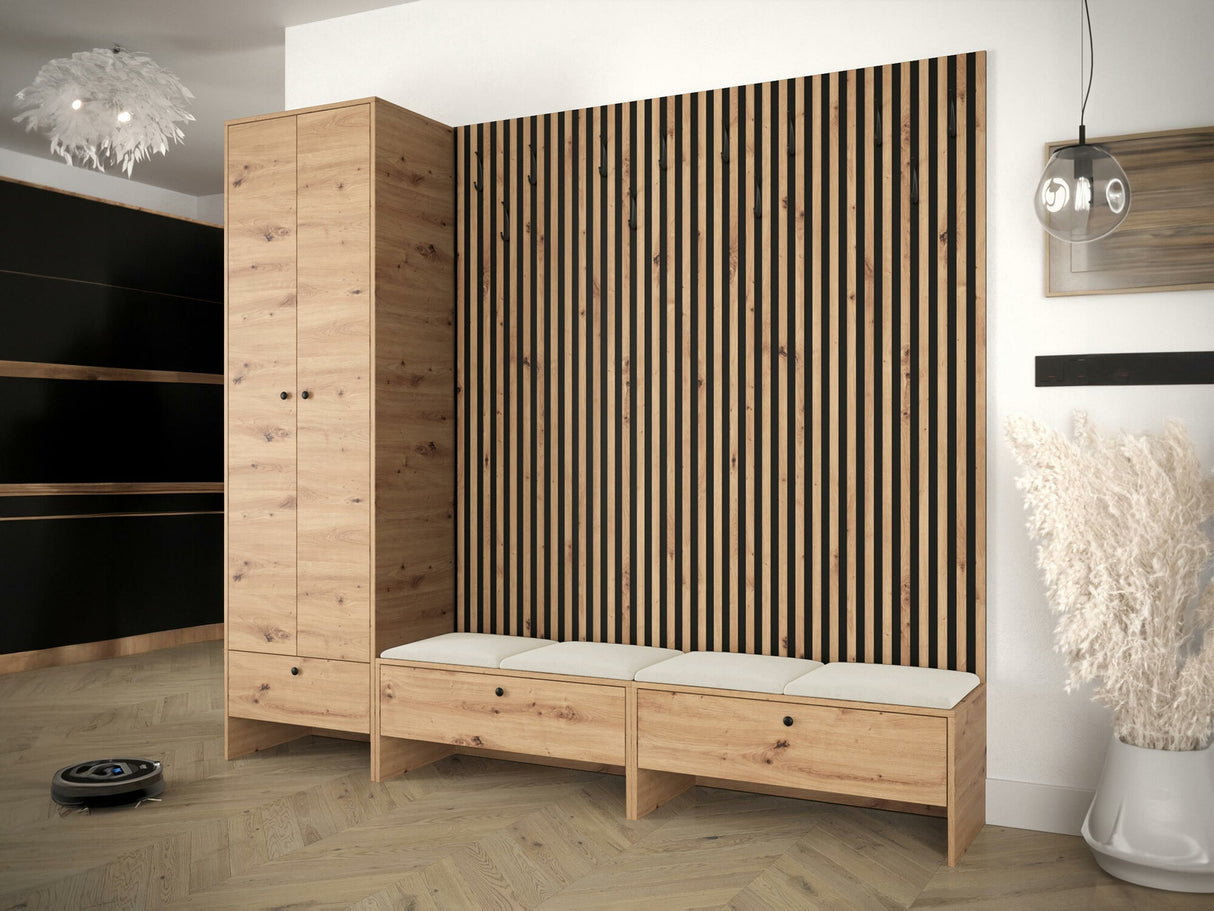 Előszoba garnitúra Garderoba BALMA VI, Szín: Artisan tölgy + Manila 02