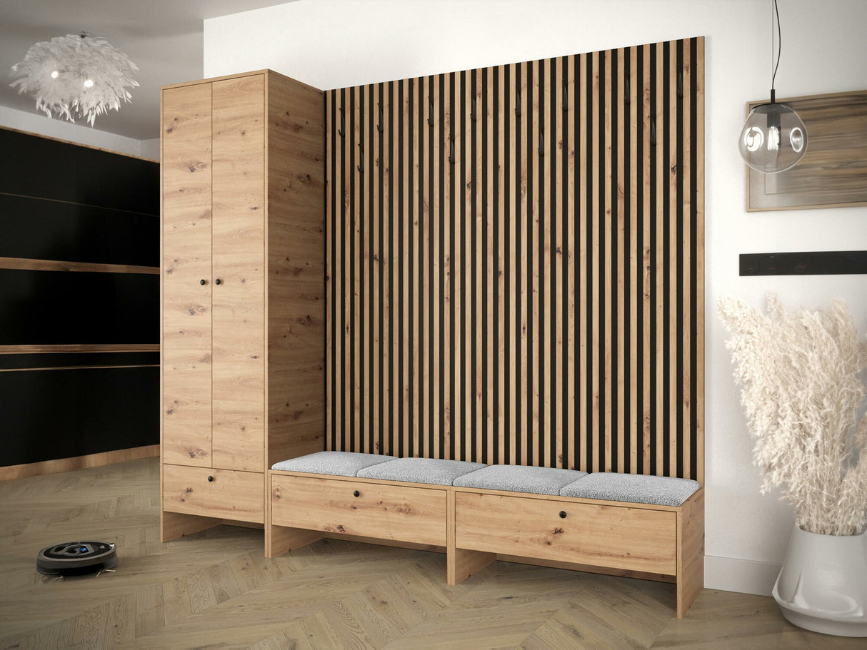 Előszoba garnitúra Garderoba BALMA VI, Szín: Artisan tölgy + Abriamo 6