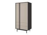 Gardróbszekrény Szafa 2S2D ALSY REG 1 Antracyt/Beż Jasny (Beige)