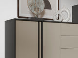 Komód Komoda śpirosnia 3S2D ALSY REG 7 Antracyt/Beż Jasny (Beige)