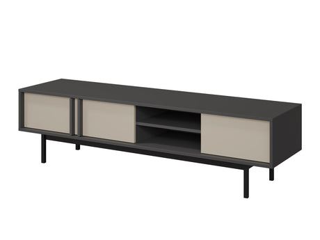 TV-állvány Szafka RTV duża 3D ALSY REG 9 Antracyt/Beż Jasny (Beige)