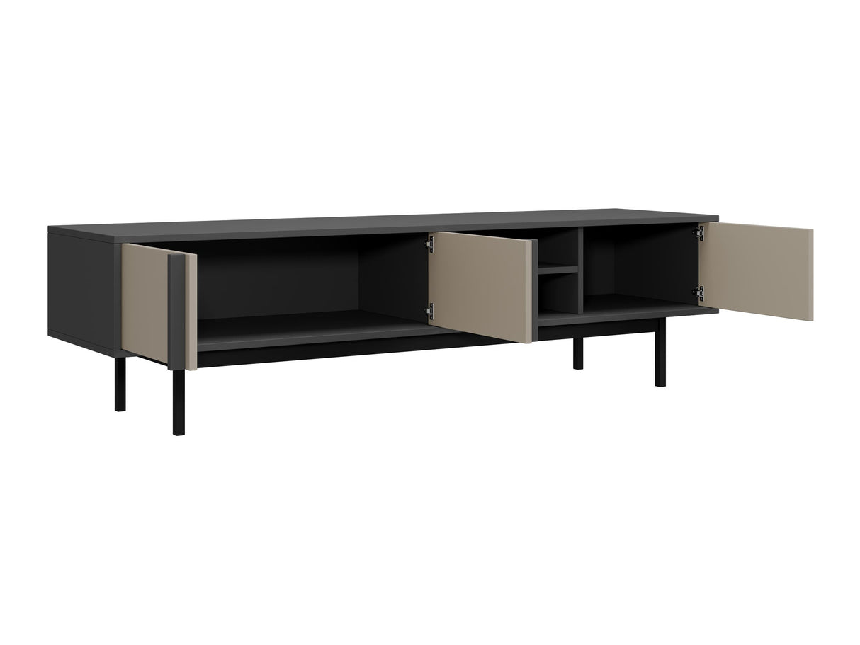 TV-állvány Szafka RTV duża 3D ALSY REG 9 Antracyt/Beż Jasny (Beige)