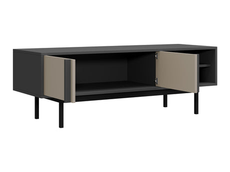 TV-állvány Szafka RTV mała 2D ALSY REG 10 Antracyt/Dąb Olejowany (Tölgy)