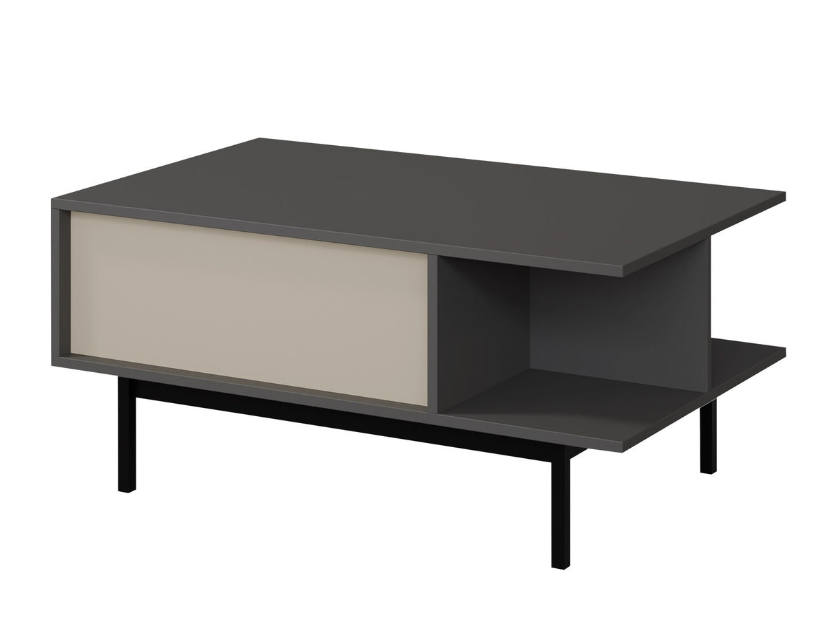Dohányzóasztal Stolik kawowy ALSY REG 12 Antracyt/Beż Jasny (Beige)