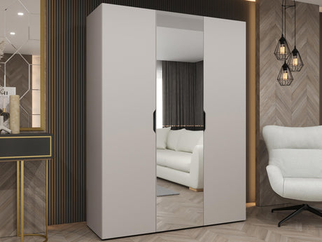 Gardróbszekrény Szafa 150 MALAGA z lustrem, Szín: Kasmír