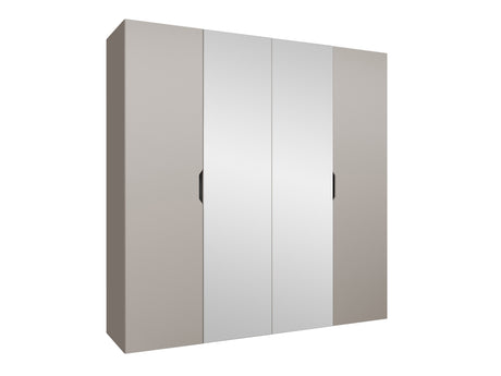 Gardróbszekrény Szafa 200 MALAGA z lustrem, Szín: Kasmír