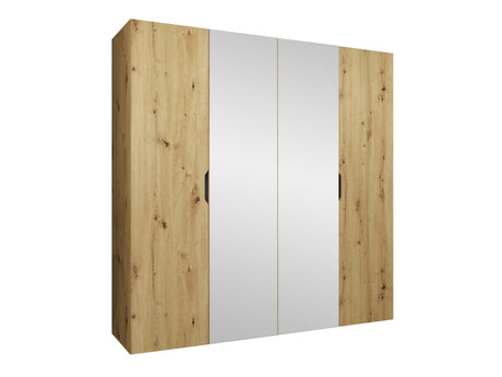 Gardróbszekrény Szafa 200 MALAGA z lustrem, Szín: Artisan tölgy