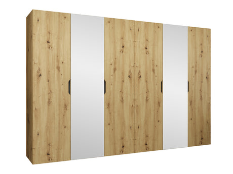 Gardróbszekrény Szafa 300 MALAGA z lustrem, Szín: Artisan tölgy