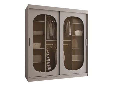 Gardróbszekrény Szafa 180 BAHRAJN, Szín: Kasmír, Fiókok: Igen, Led világítás: Nem