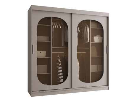 Gardróbszekrény Szafa 200 BAHRAJN, Szín: Kasmír, Fiókok: Igen, Led világítás: Nem