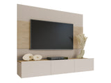 Nappali szett Szafka RTV 180x150 DEROMI, Szín: Beige + Tölgy