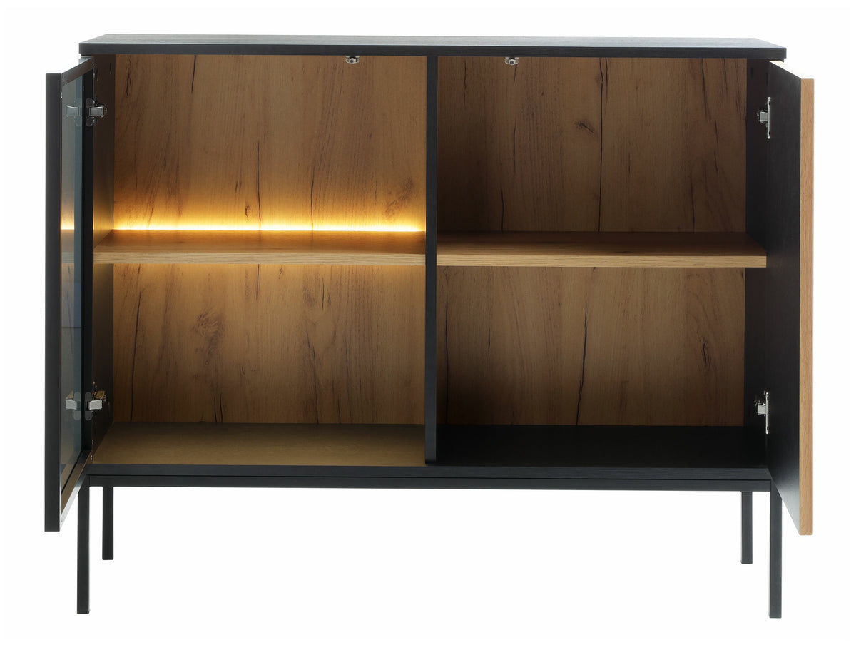 Szekrény Komoda SENTO K104 + LED Kaszmir (Kasmír)