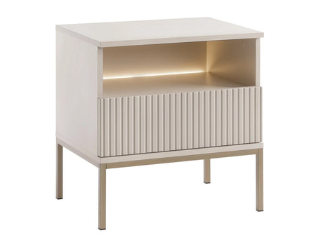 Éjjeliszekrény Stolik nemcny SENTO S54 + LED Kaszmir (Kasmír)