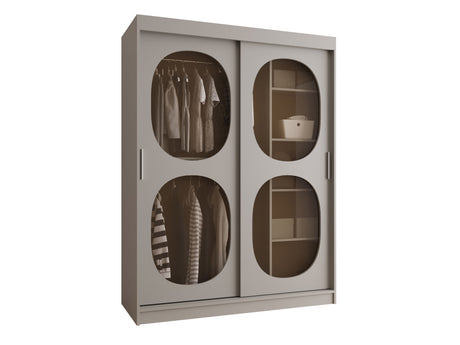 Gardróbszekrény Szafa 150 BAHRAJN 2, Szín: Kasmír, Fiókok: Nem, Led világítás: Nem