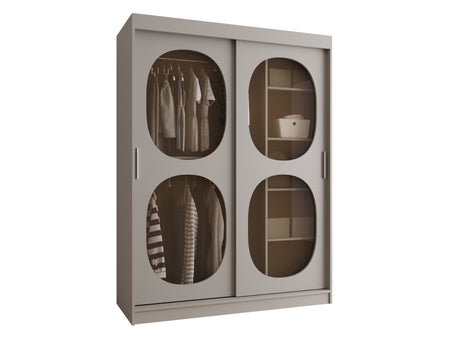 Gardróbszekrény Szafa 150 BAHRAJN 2, Szín: Kasmír, Fiókok: Igen, Led világítás: Nem