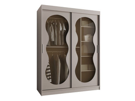 Gardróbszekrény Szafa 150 BAHRAJN 3, Szín: Kasmír, Fiókok: Igen, Led világítás: Nem