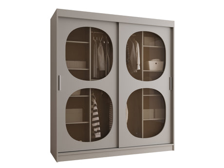 Gardróbszekrény Szafa 180 BAHRAJN 2, Szín: Kasmír, Fiókok: Nem, Led világítás: Nem