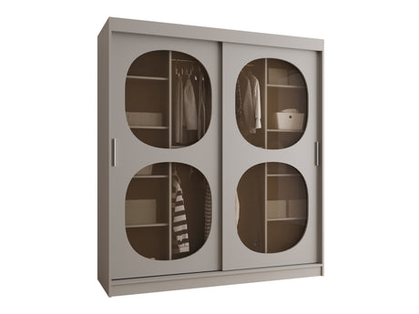 Gardróbszekrény Szafa 180 BAHRAJN 2, Szín: Kasmír, Fiókok: Igen, Led világítás: Nem