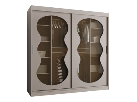 Gardróbszekrény Szafa 200 BAHRAJN 3, Szín: Kasmír, Fiókok: Nem, Led világítás: Nem