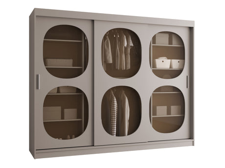 Gardróbszekrény Szafa 250 BAHRAJN 2, Szín: Kasmír, Fiókok: Nem, Led világítás: Nem