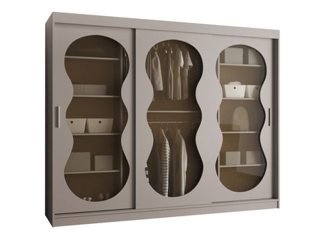 Gardróbszekrény Szafa 250 BAHRAJN 3, Szín: Kasmír, Fiókok: Nem, Led világítás: Nem