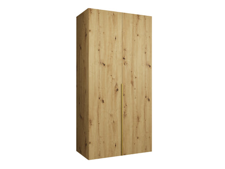 Gardróbszekrény Szafa 100 ALICANTE 1, Szín: Artisan tölgy, Fogantyú színe: Aranysárga