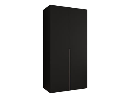 Gardróbszekrény Szafa 100 ALICANTE 1, Szín: Fekete, Fogantyú színe: Kasmír