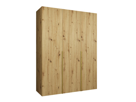 Gardróbszekrény Szafa 150 ALICANTE 1, Szín: Artisan tölgy, Fogantyú színe: Aranysárga