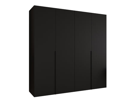 Gardróbszekrény Szafa 200 ALICANTE 1, Szín: Fekete, Fogantyú színe: Fekete